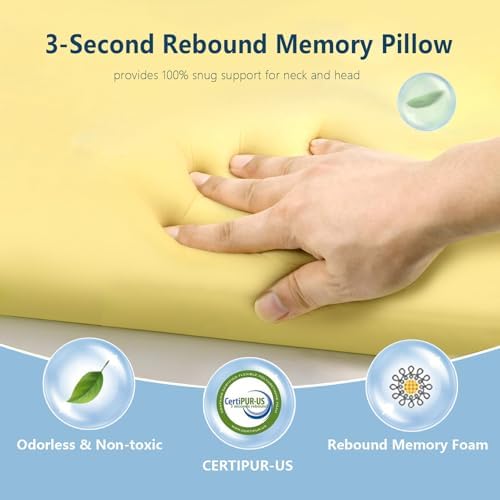 Perfect Memory Pillow for Couples - No Sq Tiredness