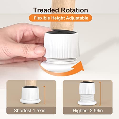 Adjustable Bed Risers White