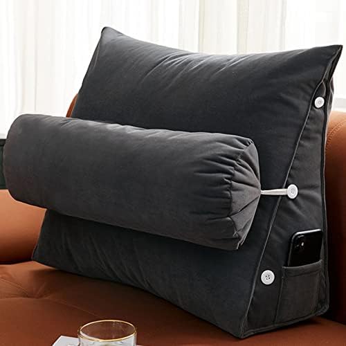 Wedge Shaped Reading Pillow with Adjustable Neck Support Back Lumbar Sleep Better