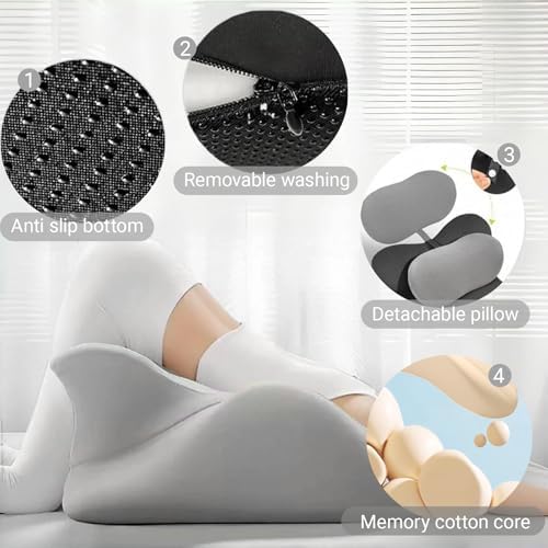 Auraha Bed Wedge Pillow for Back Support and Reading Comfort