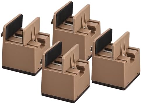 Sturdy 2-inch Bed Risers for Beds Desks Sofas 4Pcs with Adjustable Clamps
