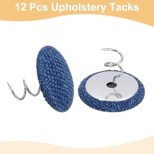Uxcell 12Pcs Upholstery Tacks Twist Pins Dark Blue