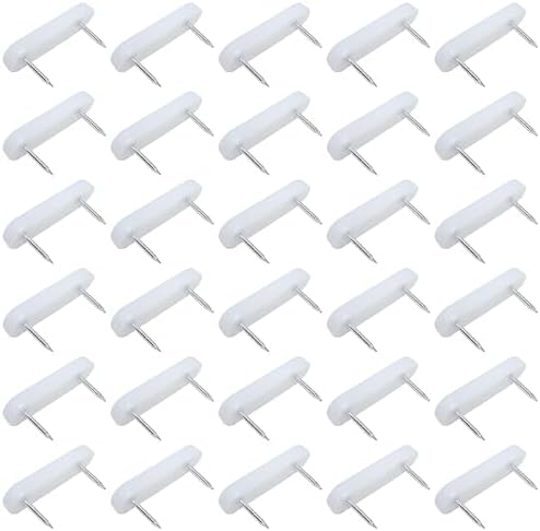 Bxian 30PCS 50x15x6mm White Bed Skirt Fixing Pins