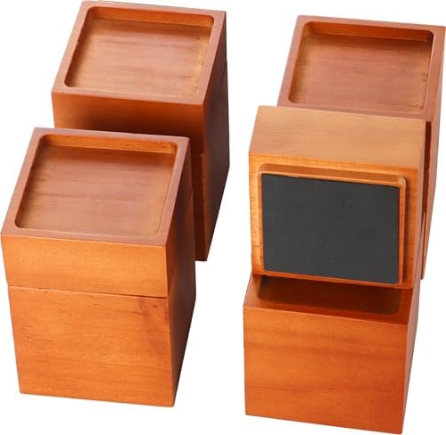 Premium Solid Pine Wood Bed Furniture Risers - 2 4 57 Inch Heavy Duty