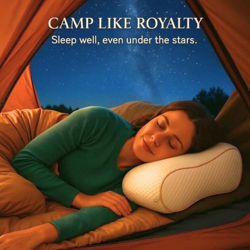 Royal Therapy Travel Memory Foam Pillow for Neck Support