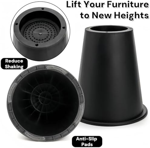6-Piece Set Large-Format Bed Risers