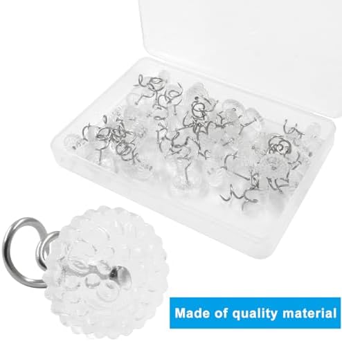 50 Clear Head Twist Pins 075 Inch for Secure Fastening