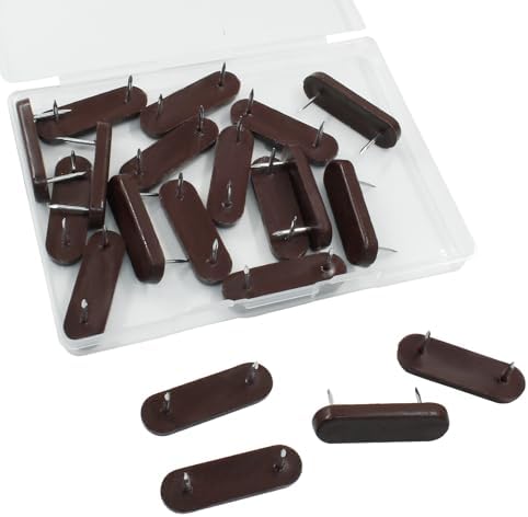 20pcs Bed Skirt Pins Brown Plastic Bed Skirt Holder for Furniture