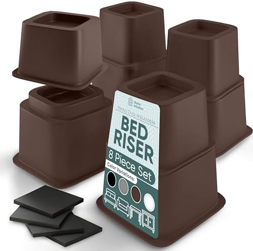 Adjustable Bed Risers Adds Storage Space