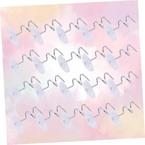 Cabilock 60PCS Transparent Twisted Skirt Fixing for Bed Skirts Upholstery