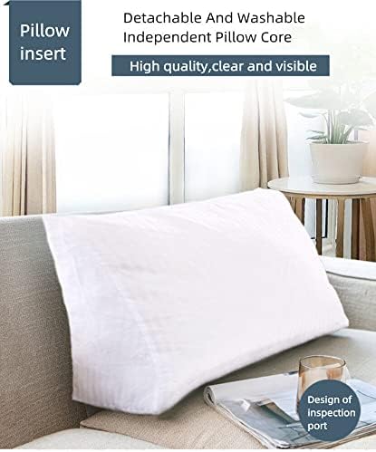 Brahmihita Headboard Wedge Pillow Detachable Washable Reading Support