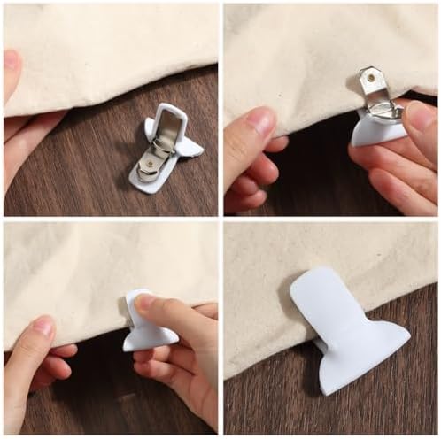 CREATCABIN Secure Comforter Clips for Duvet