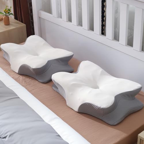 Cervical Pillow for Neck Shoulder Pain Relief with Cooling Case