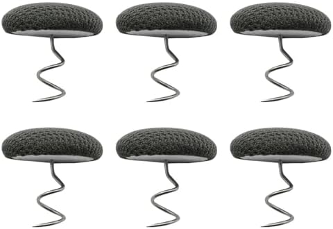 XGNG 12PCS Gray Fabric Covered Button Twist Pins for Bed Skirts and Sofa Covers