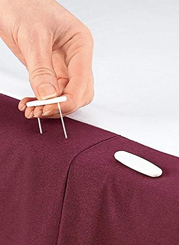 Miles Kimball Bedskirt Pins White One Size Fits All