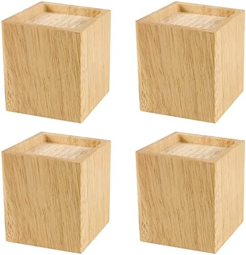 SINJEUN Furniture Risers Solid Wood Riser System for Beds Tables More