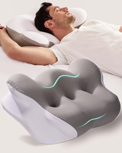 FEICO Cervical Pillow Neck Pain Relief Memory Foam Sleep Support