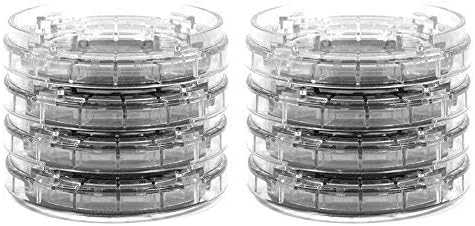 Furniture Risers Set of 8 - Heavy Duty Plastic Bed Risers for Sofa Table Desk and Chair