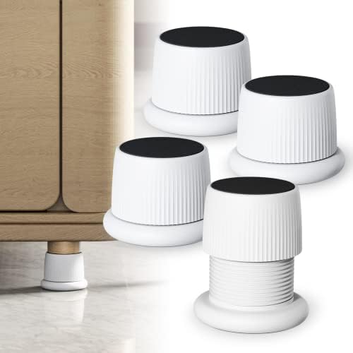 Adjustable Bed Risers White