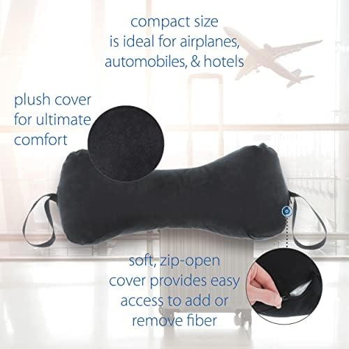 Adjustable Memory Bone Shaped Neck Pillow for Comfort and Support