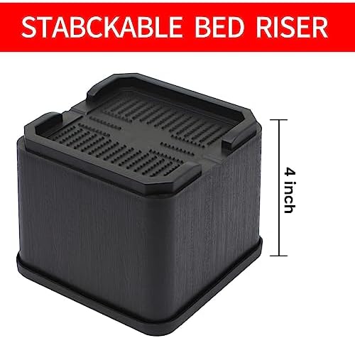 8-Piece 4-Inch Bed Risers