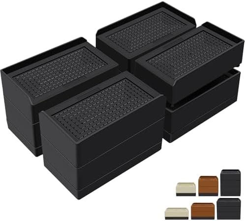 Durable Bed Risers Heavy Duty 3 Inch Stackable L-Shape for Sofa Desk or Couch