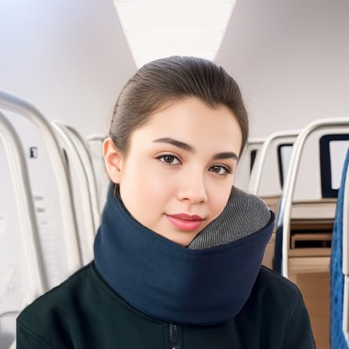 Travel Neck Pillow for Long Flights Gentle Support Ergonomic Design
