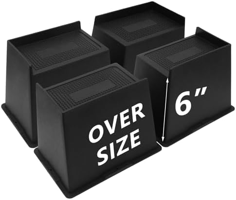 4-Piece SetHeavy-Duty Bed Risers for Sofa Bed and more