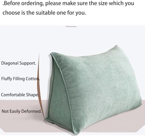 Triangle reading pillow with back support