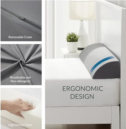 Hearth Harbor Bed Wedge Pillow with 54x10 Dimensions