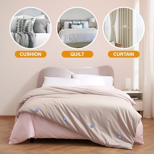 20-Piece Duvet Cover Clips Fastener with 1-Button Lock Durable Easy to Install for Curtains Quilts More