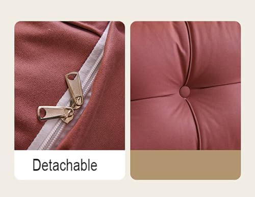 ZYANLING Headboard Wedge Pillow Leather Bedside Backrest Pillow for Bed Sofa Reading FullKingQueenSingle