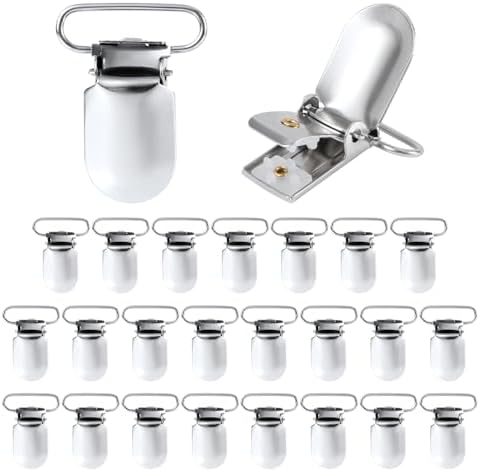 Silver Duvet Clips - 25 Piece Set for Comforters - Durable Metal Fasteners for Bedding Accessories