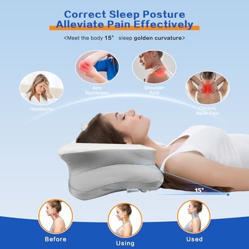 Adjustable Ergonomic Pillow for Neck Support