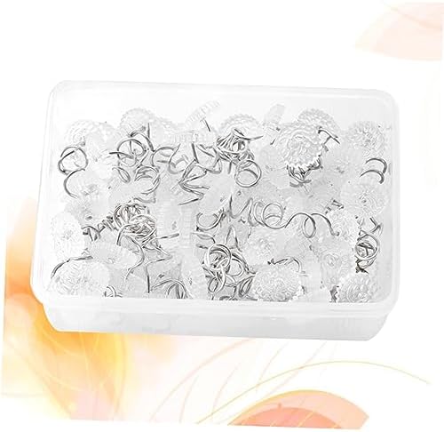 Happyyami 100Pcs Transparent Fixation Nails for Sofa Cushions
