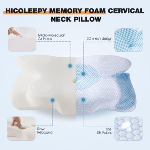 Neck Cervical Pillow for Pain Relief Ergonomic Support