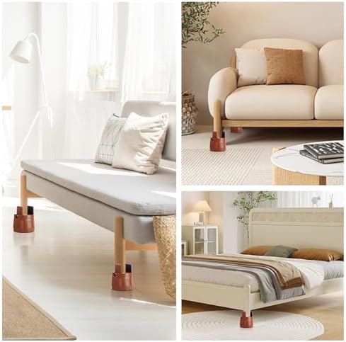 SEISSO Heavy Duty Bed Risers Adjustable Bed Risers for Storage