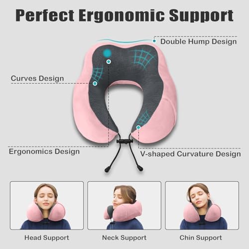 Discover the Elvodosia Ergonomic Memory Foam Travel Pillow for Safe Neck and Head Comfort