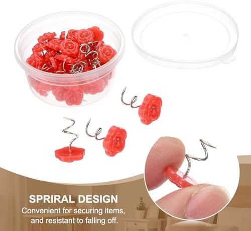 Precious Red Color Upholstery Twist Pins