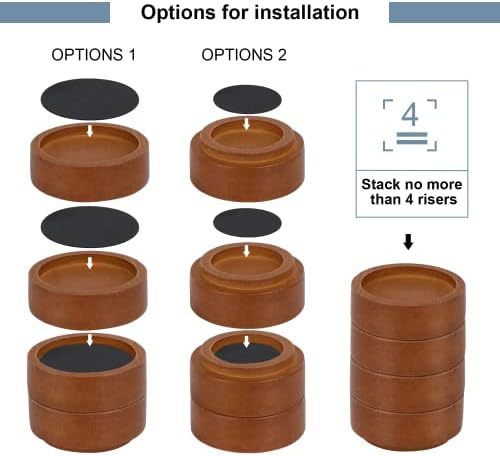StahalaVersatile Natural Bed Risers