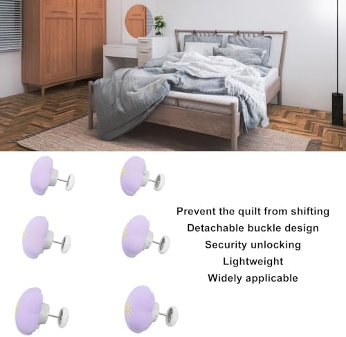 16Pcs Duvet Cover Fasteners Perfectly Aesthetic Secure Bedding on All Bed Sizes