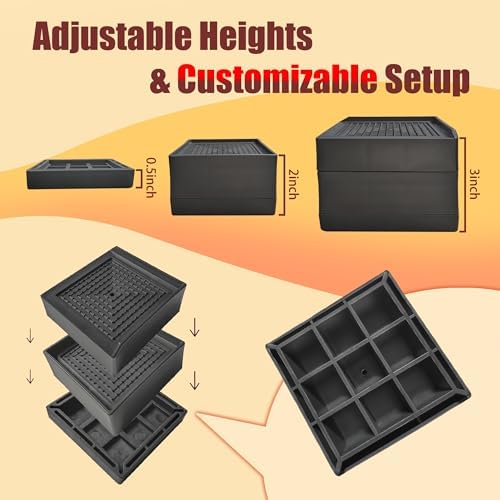 KAYIN Adjustable Bed Risers 2 or 3 Inch Heavy Duty