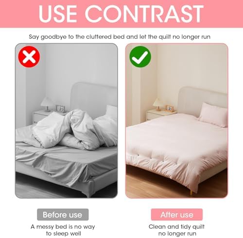 20-Piece Soft Fabric Duvet Clips for Bedding Accessories