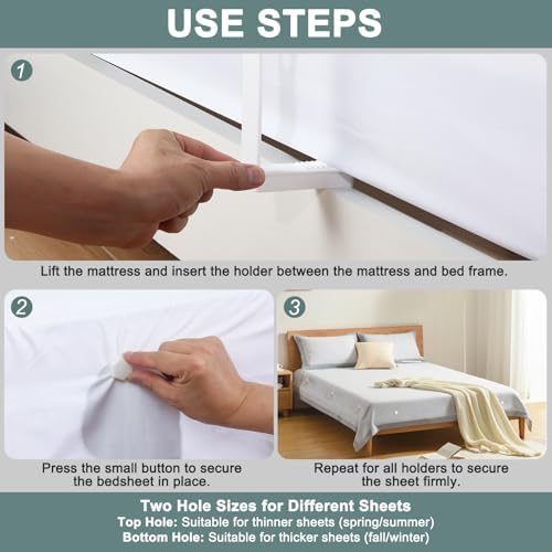 Stay Safe Sleep Secure Bed Sheet Clips