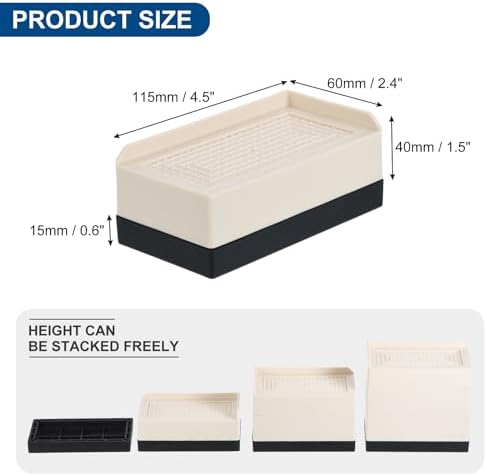 Modular Bed RisersUp to 1300 lbs for Sofa Desk and More
