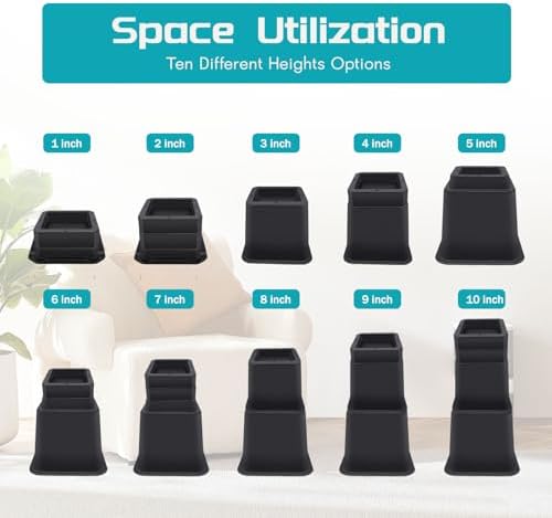 Get Extra Comfort with AN NKUT Bed Risers Set