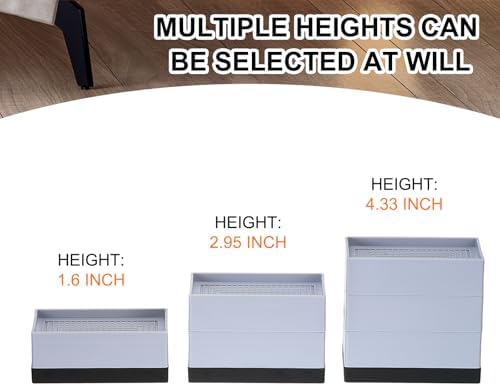 Secure Bed Risers Adjustable furniture risers for Bed Sofa Table