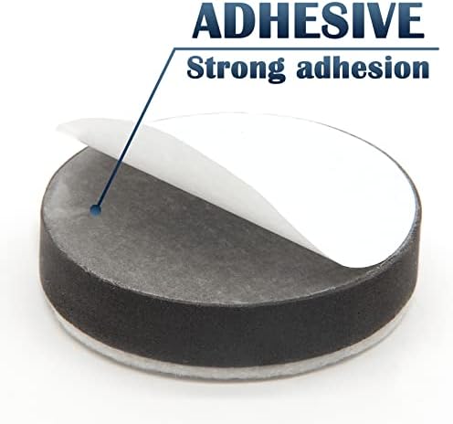 8 Pcs Self-Adhesive Furniture Bed Risers Black
