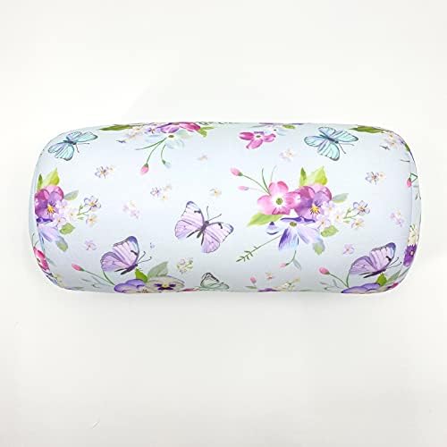 Bookishbunny Microbead Cylinder Bolster Roll Pillow ButterflyGarden