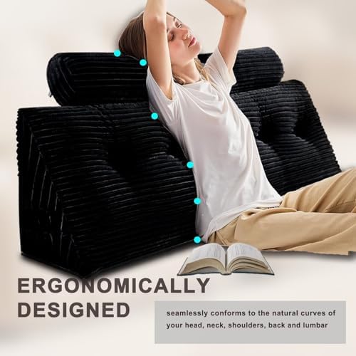Enhance Reading Comfort with Ergonomic Headboard Pillow